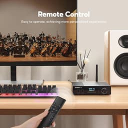 Bluetooth 5.0 150W HiFi 2.1 Digitale Geluidsversterker met USB DAC en OLED Display — thumbnail 4