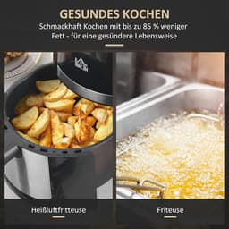 Heißluftfritteuse 4L met 12 Programma's en LED-Touch-Display — thumbnail 2