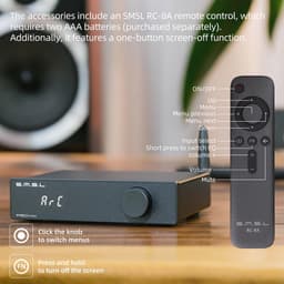 HiFi-versterker met hoog/laagdoorlaatfilter en Bluetooth 5.0 - 2.1-kanaal systeem — thumbnail 2