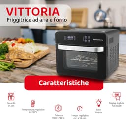 Multifunctionele heteluchtfriteuse en oven 24 liter met 11 programma's — thumbnail 6