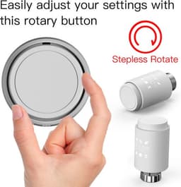 Moes - Zigbee 3.0 - Slimme radiatorknop - Thermostaatknop 1 stuks - Wit - Werkt alleen met ZigBee router — thumbnail 2
