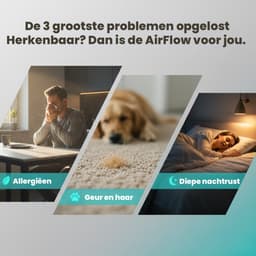 Airflow XL Luchtreiniger / Air Purifier voor Huisdieren & Allergie - 350 m³/h – HEPA Filter H13 – App bediening & Luchtkwaliteitsensor - intplus+ — thumbnail 2