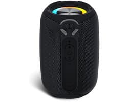 Mini Bluetooth Speaker - Waterdichte RGB Lichtshow Speaker - Compatibel met PC, Laptop en Smartphone - Draagbare Buitenspeaker - Feest- en Gaming Speaker - Voor Jongeren en Buitengebruik - RGB Speaker - Zwart - 1 Stuk