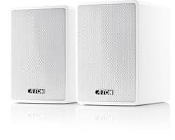 Canton Plus MX.3 – Compacte Passieve Luidsprekers – Set van 2 – Helder Geluid – Muurmontage – Surround Set – Home Cinema – Wit