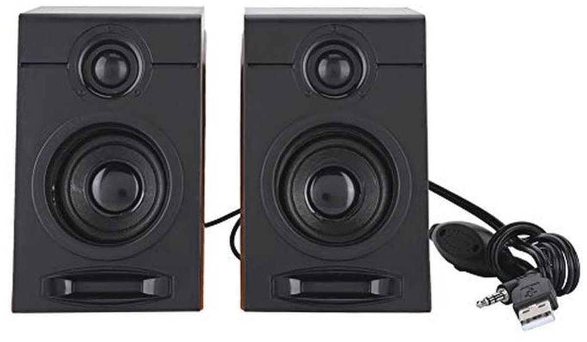 Multimedia Luidsprekersysteem met 3-Inch HiFi Luidsprekers en Heavy Bass Geluid - USB 2.0 Computerluidsprekers voor Tablet en PC — afbeelding 1