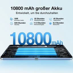 DOOGEE T40 PRO Tablet - 12 inch 2.4K - Android 15 - Helio G99-processor -20 GB RAM + 512 GB / 2 TB TF - gamingtablet - 10800 mAh/18W - 16 MP + 8 MP camera's - ondersteunt 4G dual SIM dual standby - 5G wifi - GPS - Widevine L1 - 4 x Smart PA — thumbnail 5
