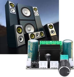 Digitale 2-kanaals Audio Eindversterker Module 2x100 Watt voor Thuisbioscoop en DIY Audio — thumbnail 3