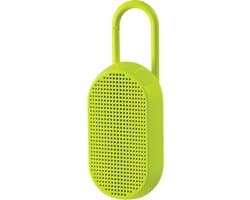 Waterbestendige Bluetooth Speaker met Karabijnhaak - Felgeel - Compact en Draagbaar