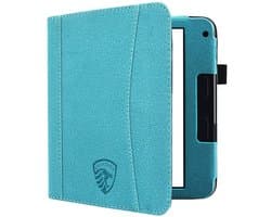 Hoesje Geschikt voor Kobo Libra 2 Sleepcover Luxe Hoes Petroleum Blauw - ereader hoesje - cover