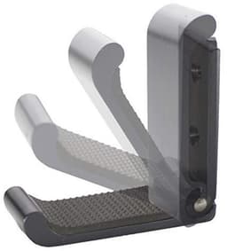 Opvouwbare koptelefoonhouder voor muurbevestiging, headset wandhanger, aluminium wandmontagehaak, tot 10 kg belasting — thumbnail 4