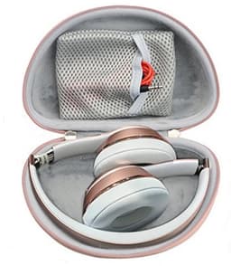 Beschermhoes voor Draadloze On-Ear Hoofdtelefoons - Afneembare Polsband, Compact Formaat, Roségoud — thumbnail 2