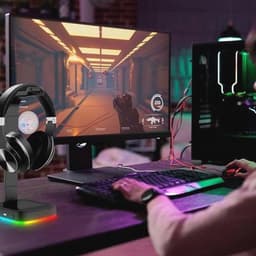 Hoofdtelefoonhouder RGB USB HUB voor Over-Ear Hoofdtelefoons en Gaming Headsets — thumbnail 5
