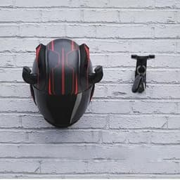 Set van 3 Motorhelm Houders voor Muurbevestiging – Praktische Oplossing voor Helm en Sleutels — thumbnail 3