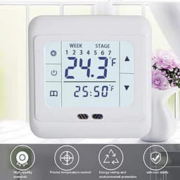 Digitale kamerthermostaat met touchscreen en programmeerbare temperatuurregeling — thumbnail 4