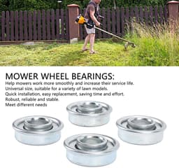 4Pcs Carbon Steel Lagerringen - 12.7x28.6mm - Geschikt voor Grasmaaiers - Vervangingslagers voor Tuinwagens en Handkarren — thumbnail 2