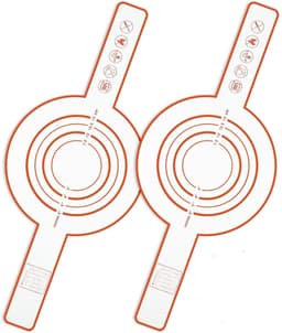 Lange Handvatten Deeg Mat - 2 stuks - Sling bakmat - Multifunctionele siliconen bakmat - Herbruikbare - Multifunctionele - Geschikt voor airfryer, oven en magnetron - 52,5×21,5×0.04cm — thumbnail 1
