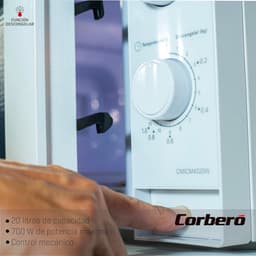 Magnetron met Vrije Installatie - 20 L, 700 W, 5 Standen, Mechanische Bediening — thumbnail 4