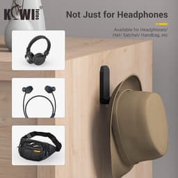 Zelfklevende Hoofdtelefoon Houder - Opvouwbare Onder Bureau Haak voor Gaming Headsets — thumbnail 5