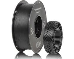 Flexibel TPU Filament 1.75mm Zwart - 1kg Rol voor 3D Printer - Zacht en Duurzaam
