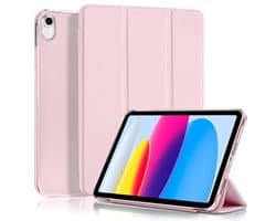 Dunne en Lichte Beschermcase voor 11 inch iPad (A16) en 10.9 inch iPad – Slimme Folio Case met Matte Achterkant in Roze