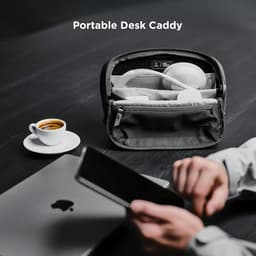 Veelzijdige Tech Pouch & Organiser voor iPad Mini, Hoofdtelefoon en Accessoires - Zwart — thumbnail 3