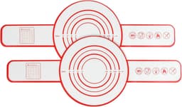 2 stuks Bakmat voor Nederlandse Oven - Broodslinger - Siliconen- Sling-bakmat met lange handgreep - Broodbakmat - Herbruikbare Nederlandse Ovenvoering met Lange Handvatten-Geschikt voor airfryer, oven en magnetron 52.5×21.5×0.04cm — thumbnail 1