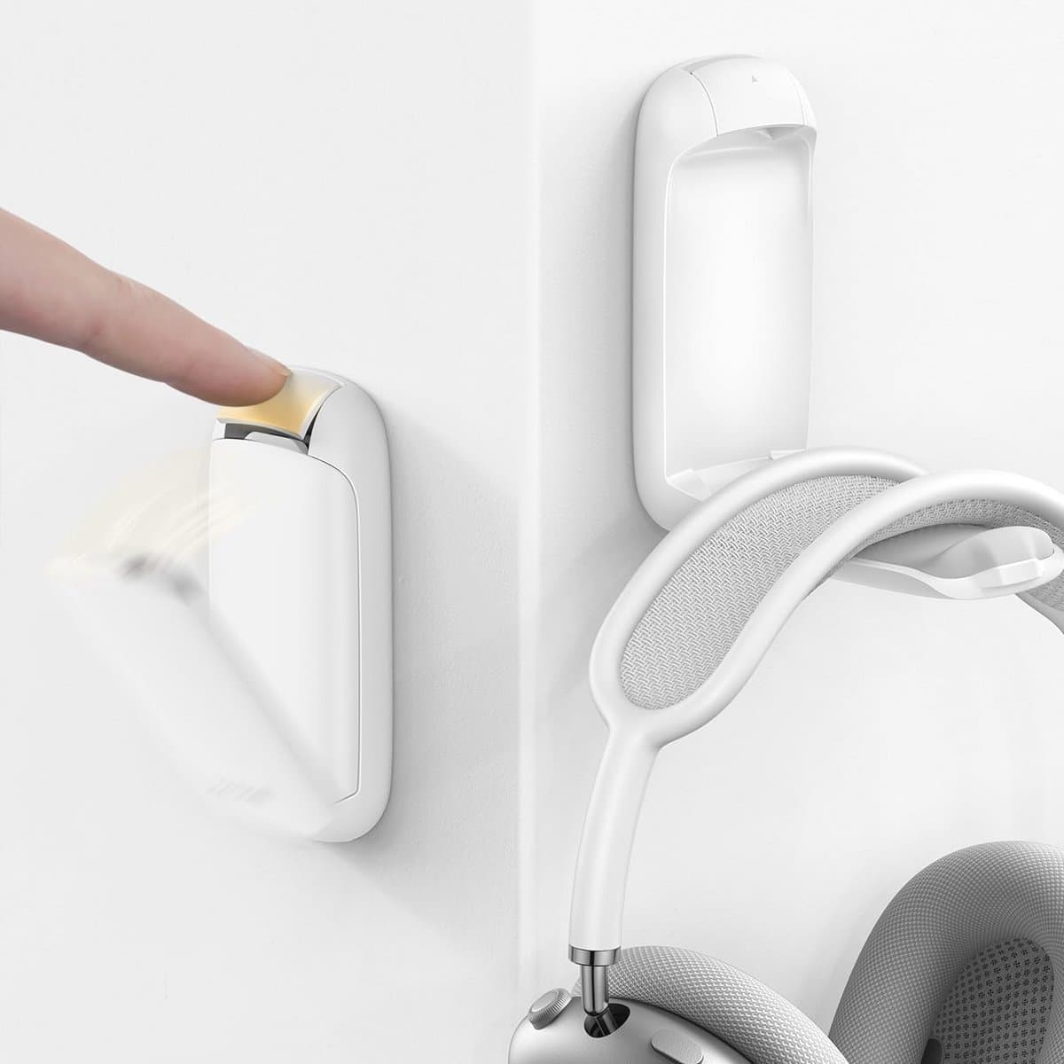 Headset Houder - Vouwbare Gaming Hoofdtelefoonhouder met Zelfklevende Technologie voor Bureau en Wand — afbeelding 1