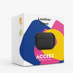 Accezz Echt Leren Case - Hoesje geschikt voor AirPods 4 - Cognac — thumbnail 2