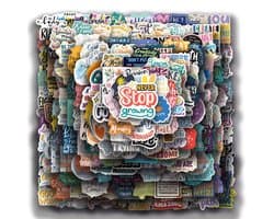 Set van 200 Motiverende Citatenstickerset Quotes Vinyl Stickers – stickers schattige hippie stickers voor volwassen tieners kinderen, waterdichte vinyl stickers stickers preppy stickers voor waterfles, grappige laptop, muur, telefoon - T