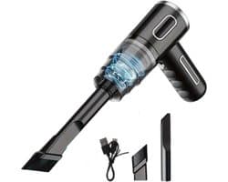 Techlyte® Auto Stofzuiger - Kruimeldief - Voor Auto/Huis/Meubel - Kruimeldief Snoerloos - Cadeau - Auto Stofzuiger Draadloos - Airduster - Stofzuiger Zonder Zak - Compact - 120W - Kleine Stofzuiger - Handstofzuiger - Kruimeldief - Stofzuigers -