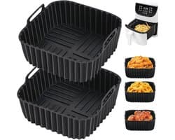 Herbruikbare Siliconen Vorm voor Airfryer - 20 x 20 cm - 2 Stuks