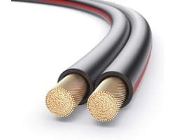 Hifi luidsprekerkabel 2 x 2,5 mm² - 15 m, zwart