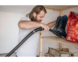 ProPower WD-17/1000 Wet & Dry Stofzuiger 1000W – RVS 17L Tank – Blaasfunctie – Automatische Cartridgefilter – Fleece Filterzak – 2m Zuigslang – Vloer- & Kierenzuigmond – Geschikt voor Thuis, Auto & Werkplaats – Zwart/Geel