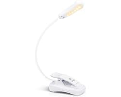 Oplaadbare Clip-on Leeslamp LED - Warm Licht voor Boeken en Reizen