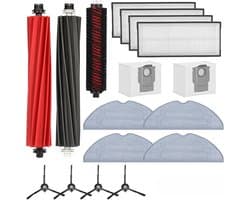 Reinigungsbürste Zubehör - 2*Hoofdborst 4*Filters 4*Doeken 4*Zijborstels 2 Staubbeutel - 17 Stuks - Voor Roborock Stofzuigerrobot