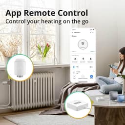 Slimme Radiatorthermostaat met Zigbee voor Thuisautomatisering - Compatibel met Alexa en Google Assistant — thumbnail 5