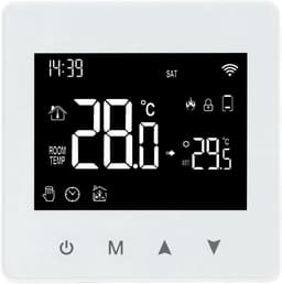 Slimme WiFi Thermostaat met Aanraakknop en Spraakbediening – Wekelijks Programmeerbaar en Nauwkeurige Temperaturregeling — thumbnail 1