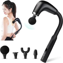 Massagepistool - massagegun - massage - massage apparaat - massage gun - Rug- en wervelkolommassage - Met 4 verwisselbare massagekoppen - Instelbare snelheid - Spierontspanning — thumbnail 1