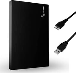 Externe harde schijf 320GB USB 3.0 - Draagbare gegevensopslag voor laptop, pc, Mac en gameconsole - Zwart — thumbnail 1