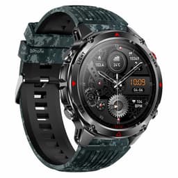 DrPhone ChronaX Titan GPS Smartwatch – Bluetooth Bellen – 3ATM Waterdicht – Hartslag/Slaap/Bloedzuurstof metingen – 1.46' HD – Heren Dames - Led licht - Nederlands App + Horloge taal - Camouflage — thumbnail 1
