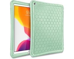Schokbestendige Siliconen Hoes voor iPad 10.2 inch (2019 t/m 2021) - Antislip Beschermhoes Groen