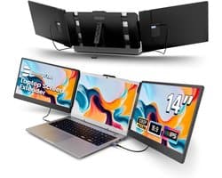 Schermverlenger 14 inch FHD 1080P IPS voor laptops - Draagbare Monitor met HDMI, USB-A en Type-C - Compatibel met Windows, Mac, Android, Chrome, Switch en PS5