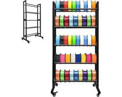 3D-printer Filament Opbergrek met Wielen - Heavy Duty 5-laags Plank voor PLA, ABS, TPU en Nylon