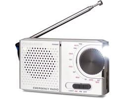 Caliber Noodradio - Radio op Batterijen - Draagbare Radio - Met Zaklamp