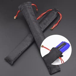 2-Pack Grote Opvouwbare Handventilator - Nylon Doek Ventilator voor Dans, Decoraties en Festivals — thumbnail 3