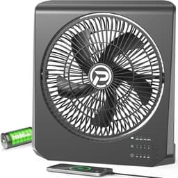 Oplaadbare boxventilator 20000 mAh - 25,4 cm stille en krachtige ventilator voor slaapkamer, keuken en kantoor — thumbnail 2