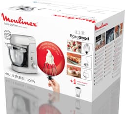 Moulinex Bake Partner QA521B25 – Keukenrobot – Blender inclusief – Grote kom 4,6 L – 8 snelheden + Pulsfunctie – 1100 W krachtige motor – Multifunctionele keukenmixer — thumbnail 3