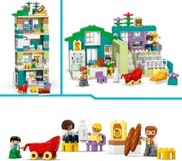 LEGO DUPLO - 3-in-1 modern woonhuis met figuren Constructiespeelgoed — thumbnail 2