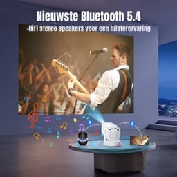 RVV® Mini beamers - Projector - Mini beamer - Wit - 20cm x 11cm x 10cm — thumbnail 2