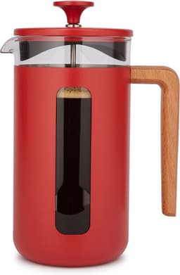 La Cafetière Cafetiere Pisa RVS / Rood - 1 liter / 7 kops — thumbnail 4